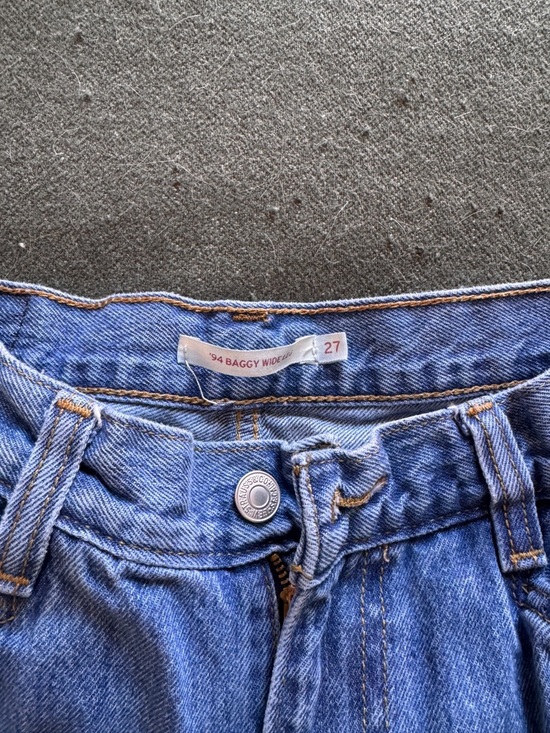 Levi's 94 Baggy Wide Leg Light Blue - Picture 3 of 5